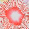 Exploflora Series is inspired from the fluidity of acrylic colours. I create this piece which looks like exploding fireworks and also big gigantic flowers blossoming, but you can have your own interpretation of it as thats the beauty of abstract art. The vibrant colors and their electric flow in this painting adds a lot of character, energy and movement to the painting.