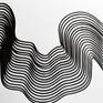 Set of 6 drawings 11x16 inches each. Linear lines drawn on aper with Indian black ink.
