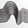 Set of 6 drawings 11x16 inches each. Linear lines drawn on aper with Indian black ink.