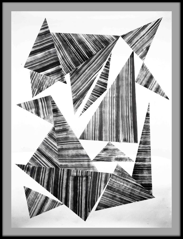 Original Abstract Geometric Drawing by Sumit Mehndiratta
