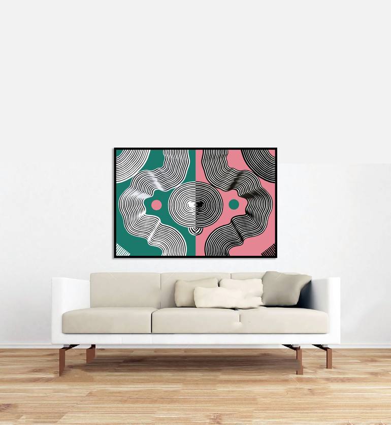 Original Art Deco Abstract Digital by Sumit Mehndiratta