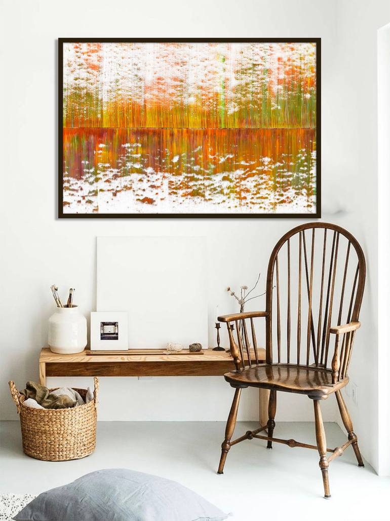 Original Abstract Expressionism Abstract Painting by Sumit Mehndiratta