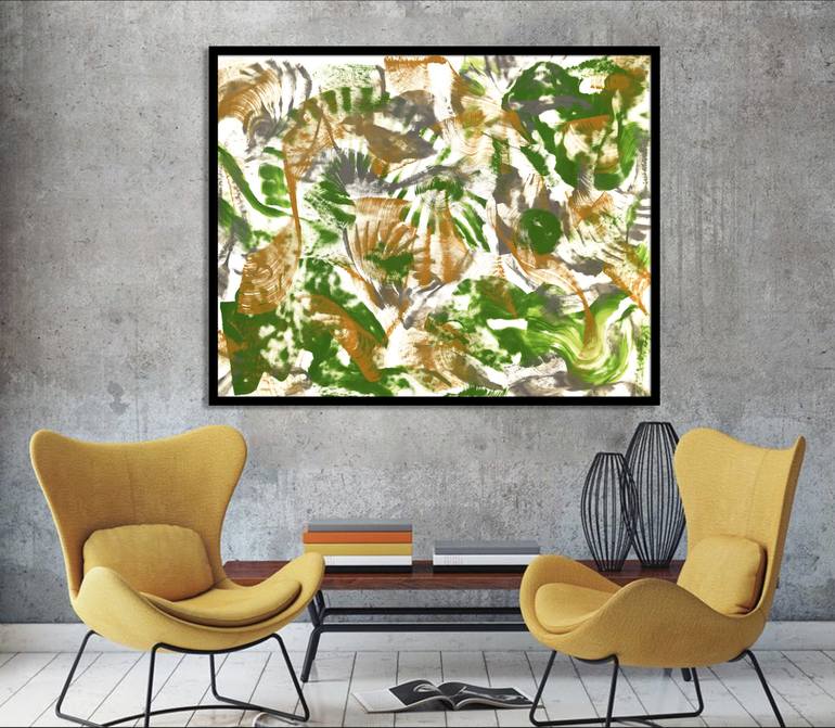 Original Abstract Expressionism Abstract Painting by Sumit Mehndiratta