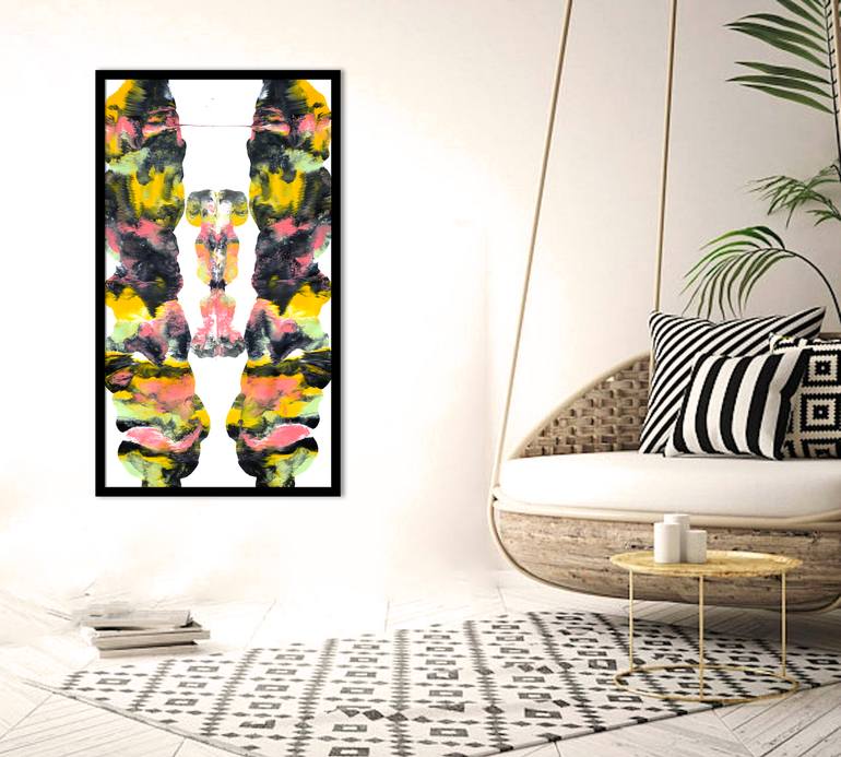 Original Abstract Expressionism Abstract Painting by Sumit Mehndiratta