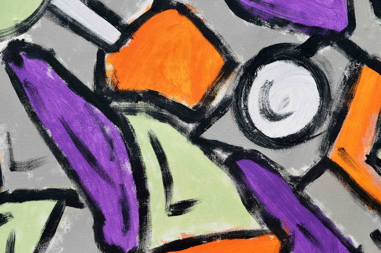 Original Abstract Graffiti Painting by Sumit Mehndiratta