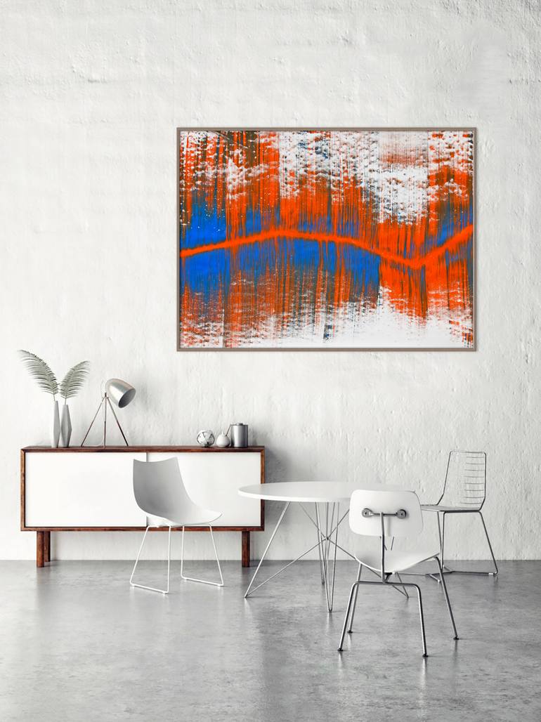 Original Art Deco Abstract Painting by Sumit Mehndiratta
