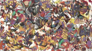 Print of Abstract Floral Digital by Sumit Mehndiratta