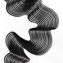 Indian ink on archival paper, Set of three drawings 16x23 inches each. Linear lines drawn on paper to focus on the simplicity and elegance of formation of waves.
Comes ready to hang, drawings framed in a basic black wooden frame covered with glass.