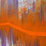 Acrylic paint on cotton canvas. Painting shipped rolled safely secured in a tube.
Electric flow of paint generating from the centre of the canvas to the either ends of the piece resulting in textural flow of vivid contrasting colours flowing in harmony. Painting shipped stretched safely secured in a wooden crate.
