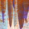 Acrylic paint on cotton canvas. Painting shipped rolled safely secured in a tube.
Electric flow of paint generating from the centre of the canvas to the either ends of the piece resulting in textural flow of vivid contrasting colours flowing in harmony. Painting shipped stretched safely secured in a wooden crate.