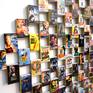 Movie posters from Hollywood cinema printed on matchboxes and pasted on wood. A surreal representation of Western cinema through matchboxes.
The piece comes ready to hang with an open white wooden frame, shipped safely in a wooden crate.