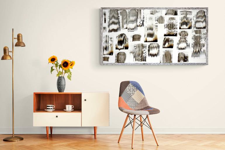Original Art Deco Abstract Painting by Sumit Mehndiratta