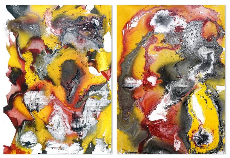 Original Fine Art Abstract Paintings by Sumit Mehndiratta