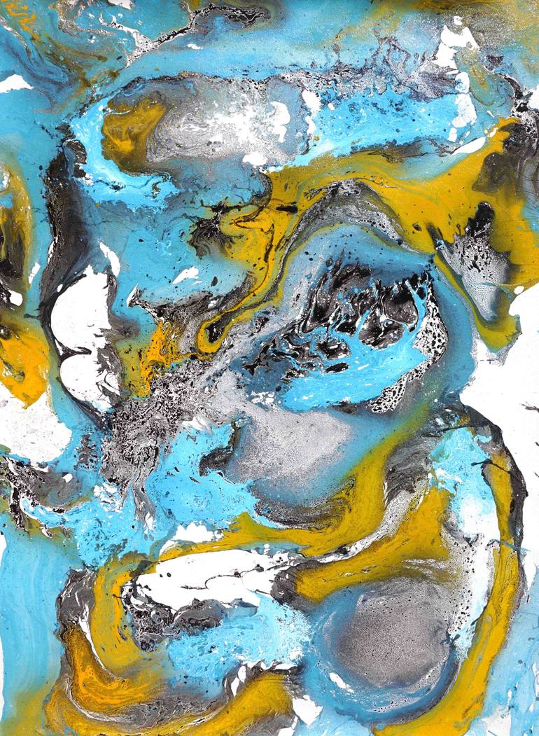 Original Abstract Expressionism Abstract Painting by Sumit Mehndiratta