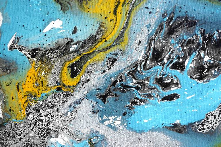 Original Abstract Expressionism Abstract Painting by Sumit Mehndiratta