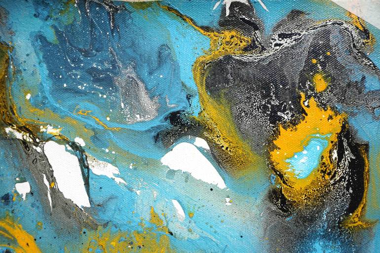 Original Abstract Expressionism Abstract Painting by Sumit Mehndiratta