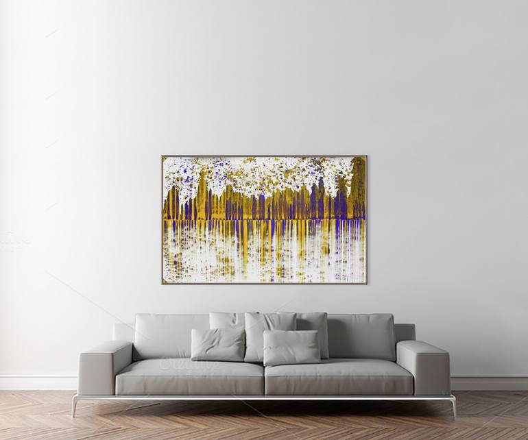 Original Abstract Expressionism Abstract Painting by Sumit Mehndiratta