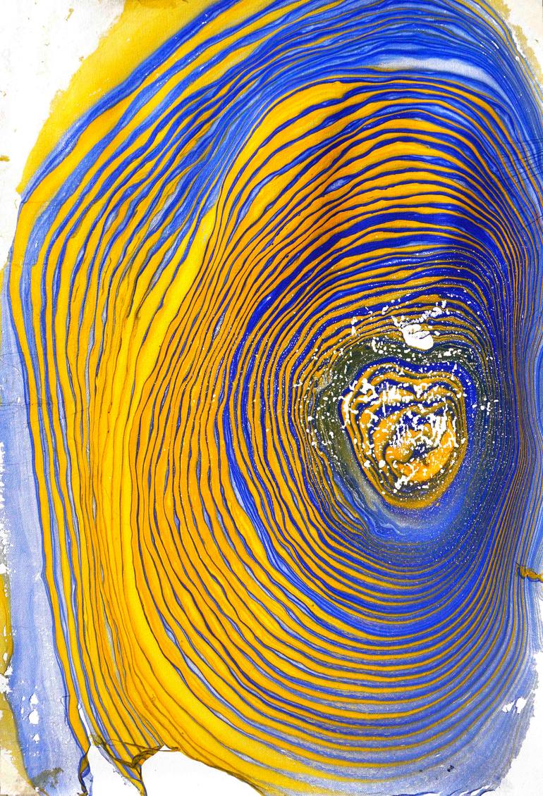 Original Art Deco Abstract Painting by Sumit Mehndiratta