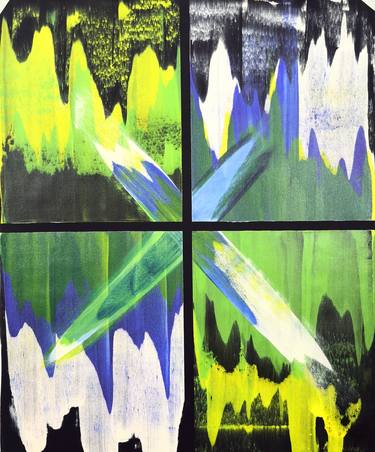 Print of Art Deco Abstract Paintings by Sumit Mehndiratta