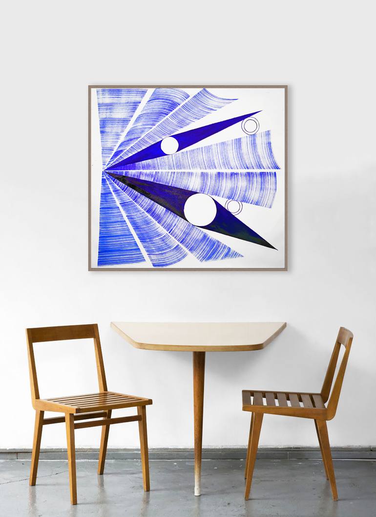 Original Abstract Geometric Painting by Sumit Mehndiratta