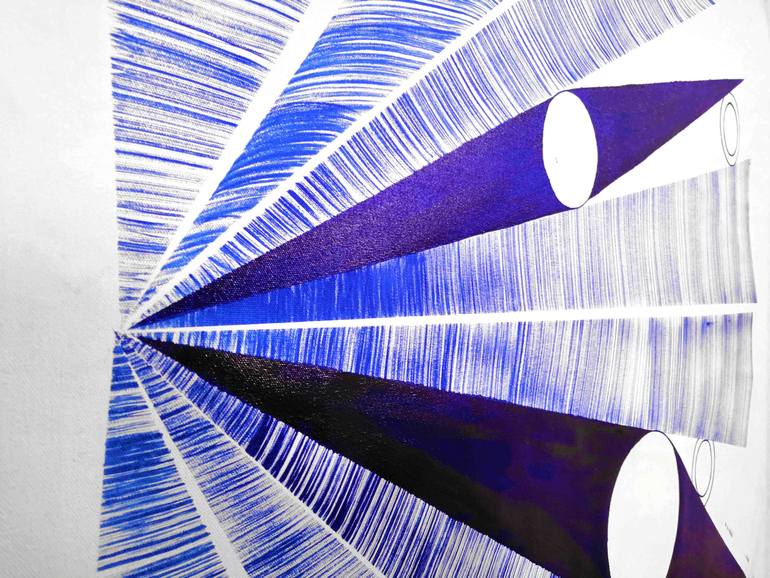 Original Abstract Geometric Painting by Sumit Mehndiratta