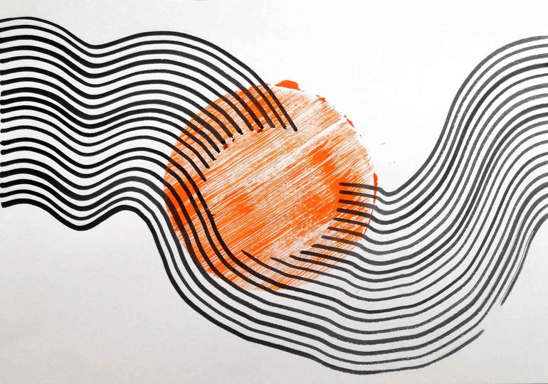 Original Abstract Drawing by Sumit Mehndiratta