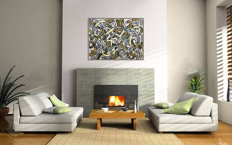 Original Street Art Abstract Painting by Sumit Mehndiratta