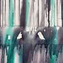 Dripology is inspired from the fluidity of colors and how they mix with each other to form other color palettes. Gravity plays an essential role in making these artworks as the colors are dripped from above and then are made to flow in certain ways that they form fluid patterns dissolving as they reach till the end of the painting.  Painting shipped stretched, safely secured in a wooden crate.