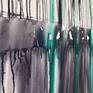 Dripology is inspired from the fluidity of colors and how they mix with each other to form other color palettes. Gravity plays an essential role in making these artworks as the colors are dripped from above and then are made to flow in certain ways that they form fluid patterns dissolving as they reach till the end of the painting.  Painting shipped stretched, safely secured in a wooden crate.
