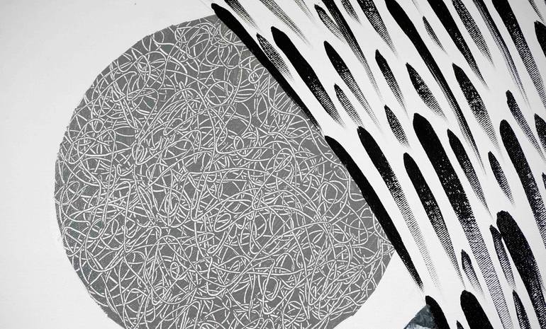 Original Art Deco Abstract Painting by Sumit Mehndiratta