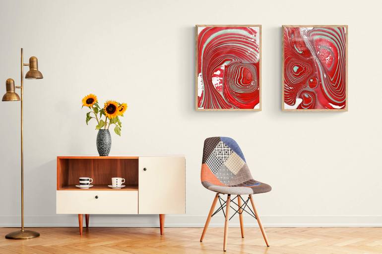 Original Abstract Expressionism Abstract Painting by Sumit Mehndiratta