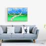 Vibrant Archival ink print on Epson matte finish Canvas. Canvas print with museum finish archival inks lasting more than 50 years in vibrancy and colour saturation. Artwork shipped framed in a natural wooden colour Italian canvas edge frame, ready to hang and safely secured in a wooden crate.