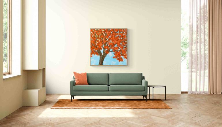Original Impressionism Tree Digital by Sumit Mehndiratta
