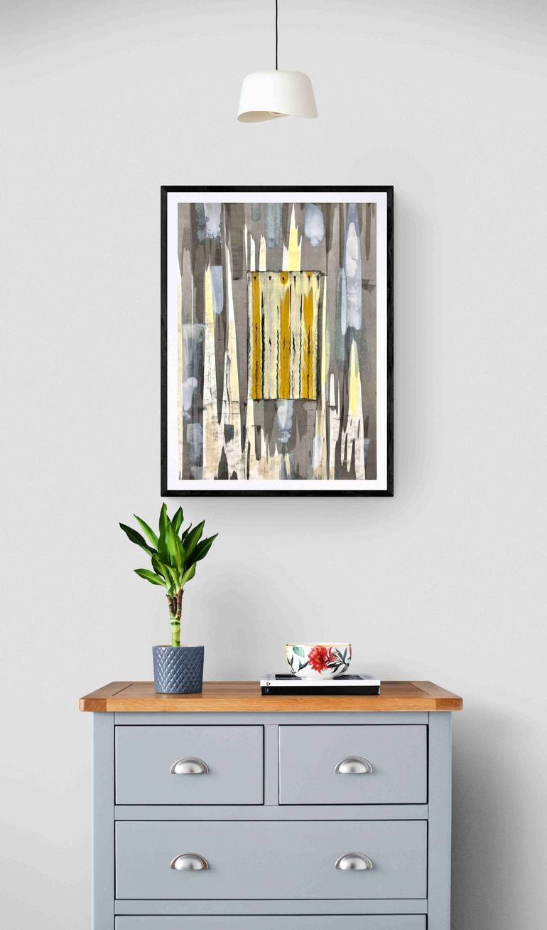 Original Art Deco Abstract Painting by Sumit Mehndiratta