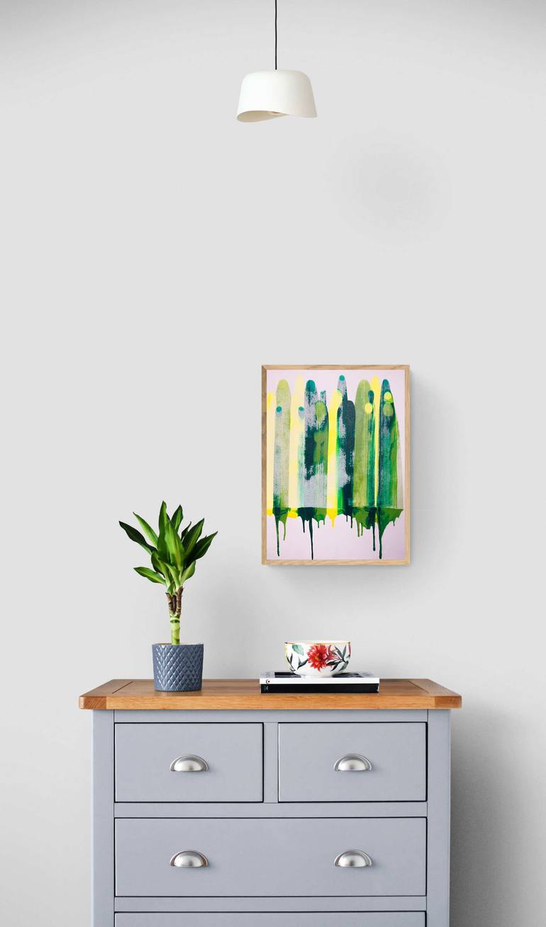 Original Art Deco Abstract Painting by Sumit Mehndiratta
