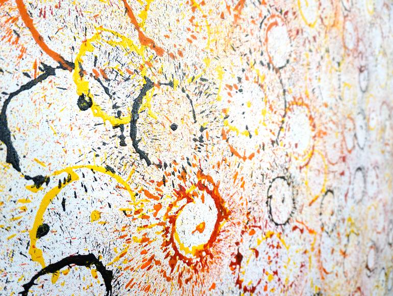 Original Art Deco Abstract Painting by Sumit Mehndiratta