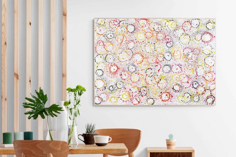 Original Art Deco Abstract Painting by Sumit Mehndiratta