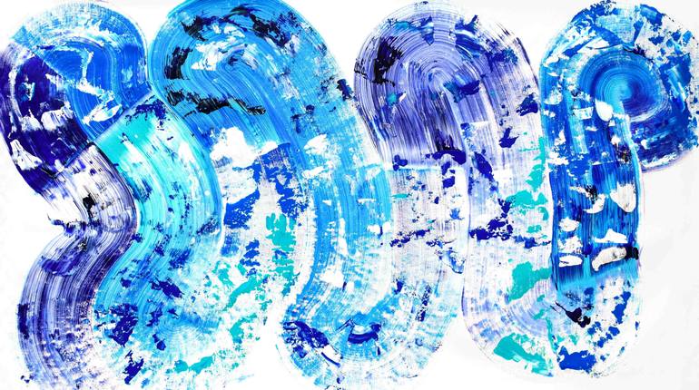 Original Art Deco Abstract Painting by Sumit Mehndiratta