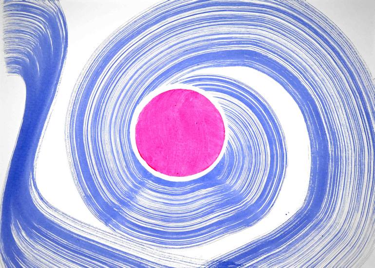 Original Abstract Expressionism Abstract Drawing by Sumit Mehndiratta