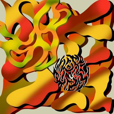 Print of Abstract Graffiti Digital by Sumit Mehndiratta