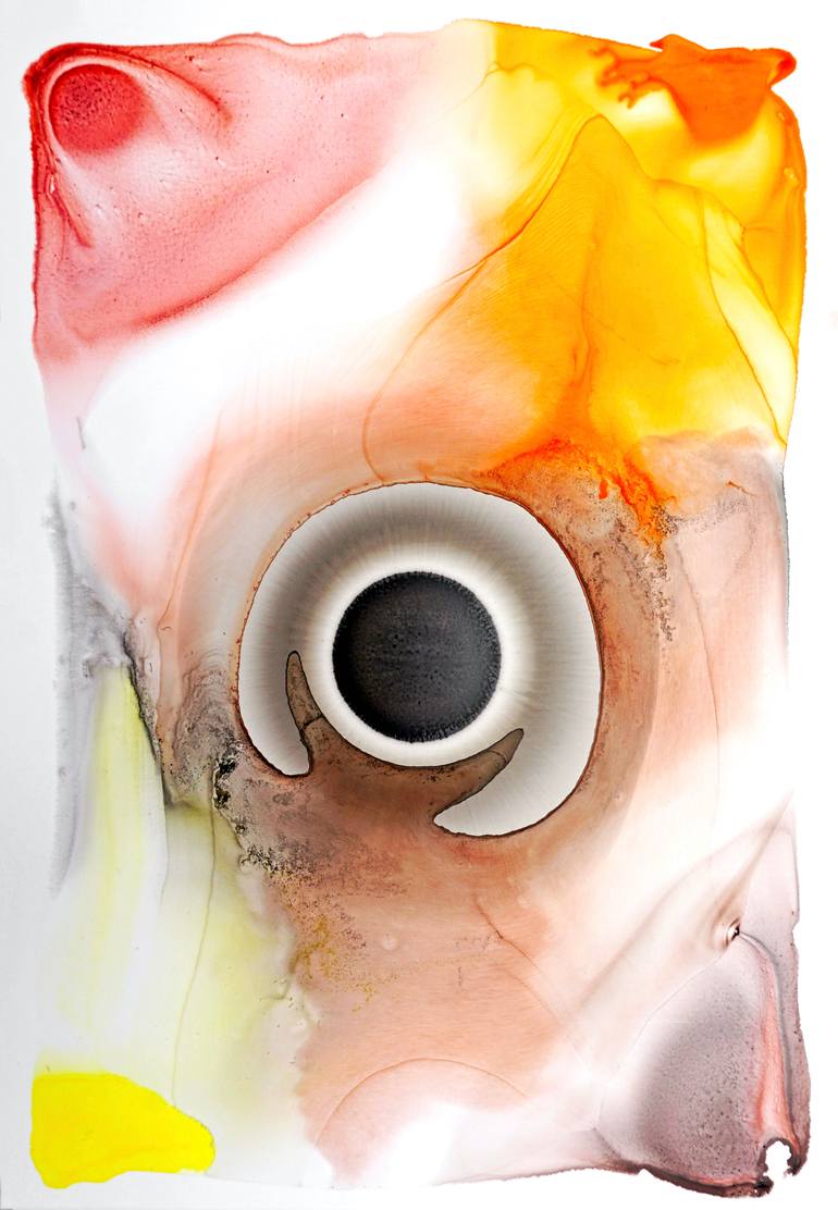 Original Art Deco Abstract Painting by Sumit Mehndiratta