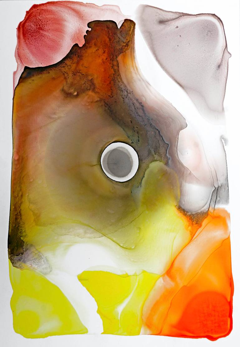 Original Art Deco Abstract Painting by Sumit Mehndiratta