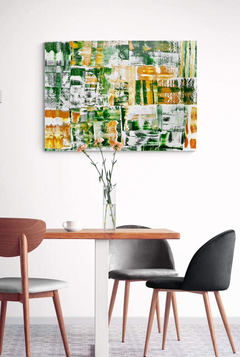 Original Art Deco Abstract Painting by Sumit Mehndiratta