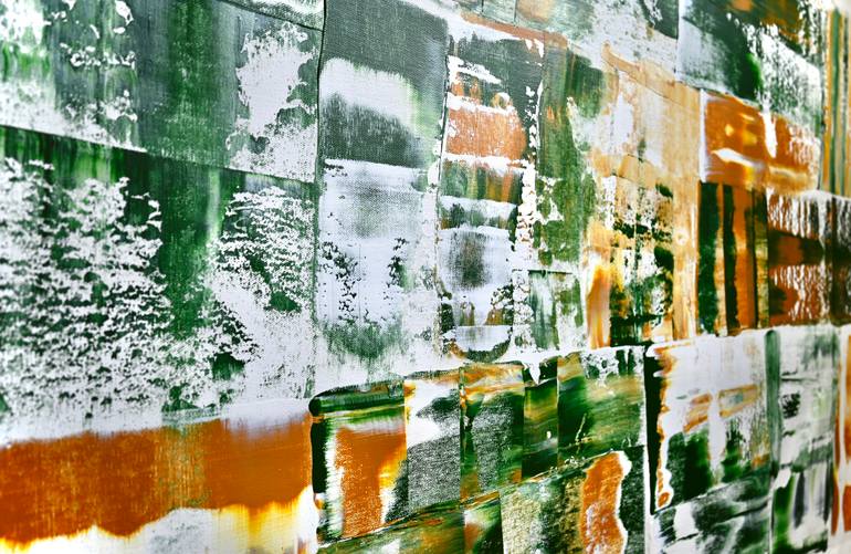 Original Art Deco Abstract Painting by Sumit Mehndiratta