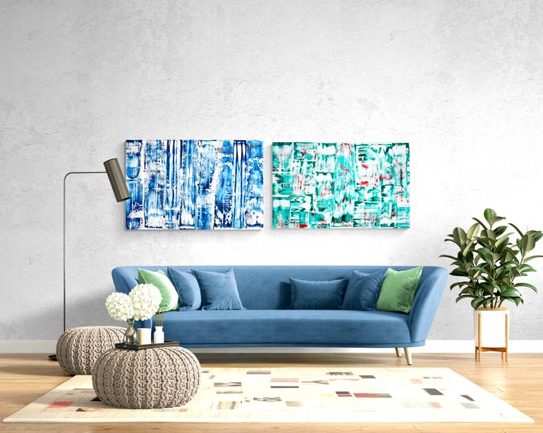 Original Modernism Abstract Painting by Sumit Mehndiratta