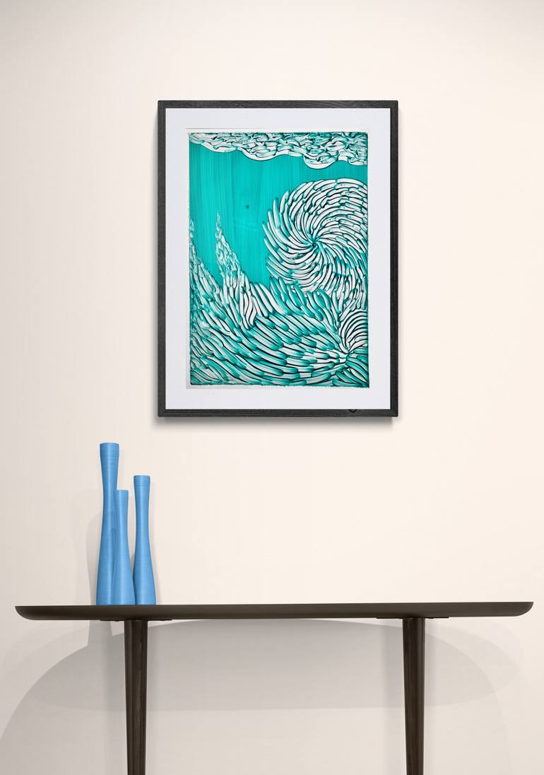 Original Abstract Expressionism Abstract Painting by Sumit Mehndiratta