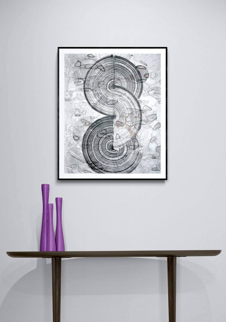 Original Modern Abstract Drawing by Sumit Mehndiratta