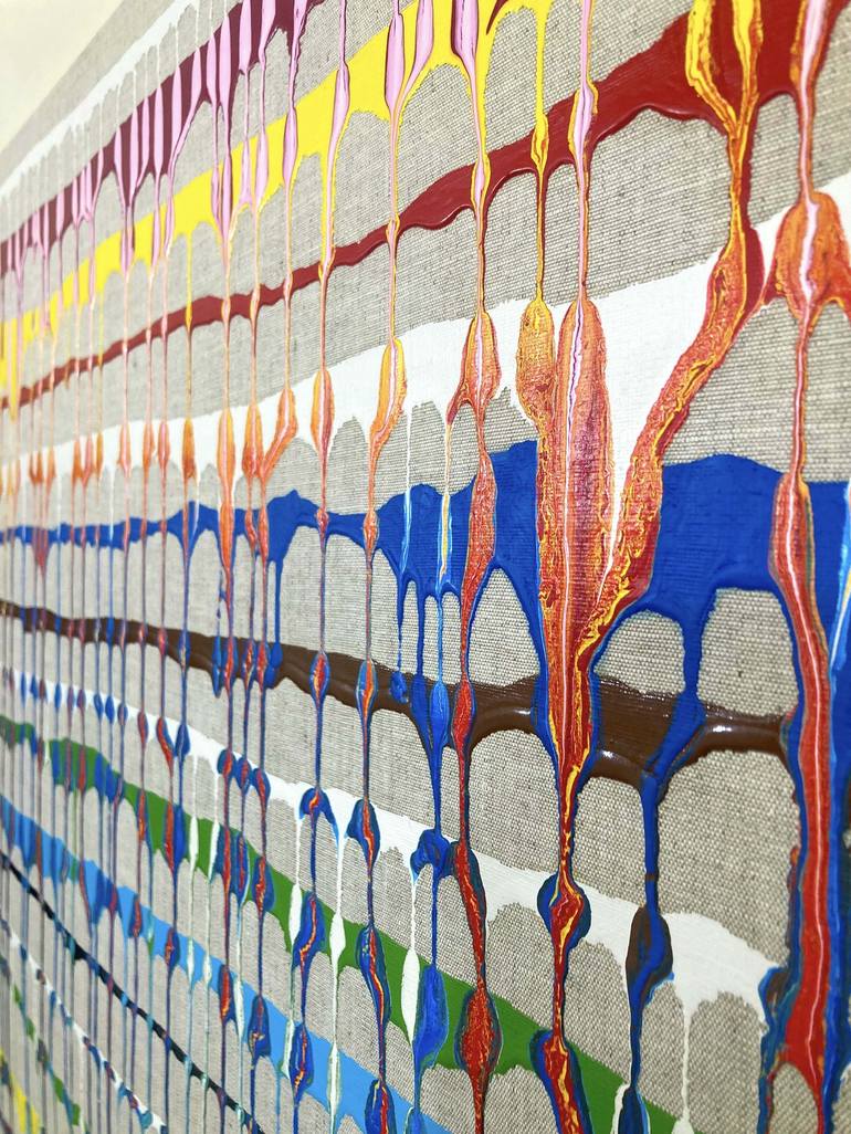 Original Abstract Expressionism Abstract Painting by Sumit Mehndiratta