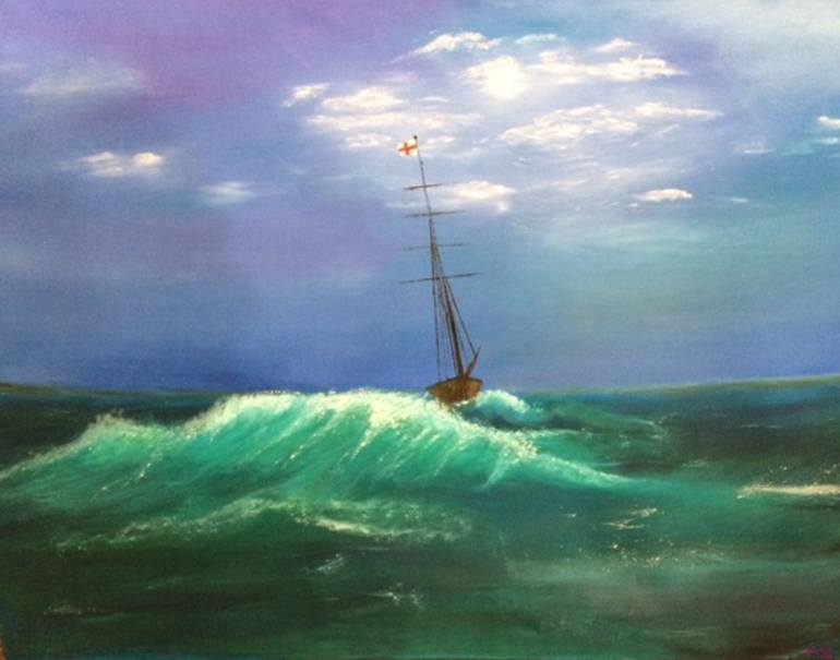 Seascape 2 Painting by Patricia O'Grady | Saatchi Art