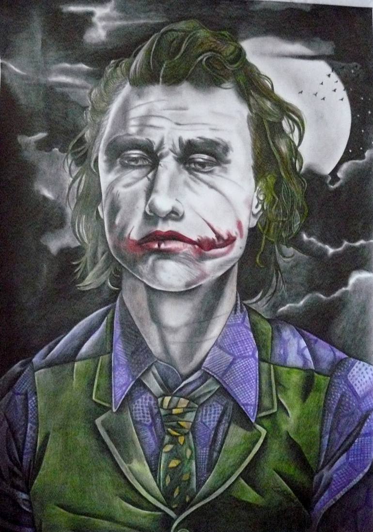 THE JOKER. Drawing by Celeste Gómez | Saatchi Art